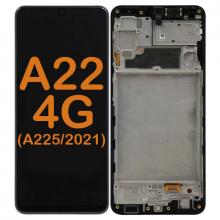 OLED Display Touch Screen Digitizer Replacement With Frame for Galaxy A22 4g (A225 2021)
