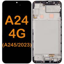 OLED Display Touch Screen Digitizer Replacement With Frame for Galaxy A24 4G (A245 2023)