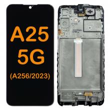 LCD Display Touch Screen Digitizer With Frame Replacement for Galaxy A25 5G (A256 2023) (Service Pack)