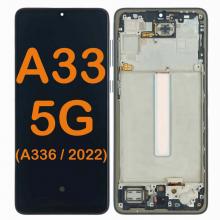 OLED Display Touch Screen Digitizer Replacement With Frame for Galaxy A33 5G (A336 2022)