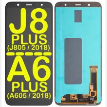 OLED Display Touch Screen Digitizer Replacement Without Frame for Galaxy A6 Plus (A605 2018), J8 Plus (J805 2018)