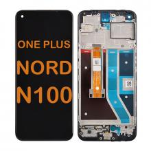 LCD Display Touch Screen Digitizer Replacement Oem Refurbished for OnePlus Nord N100 - Black