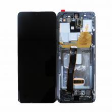 OLED Screen Digitizer Assembly with Frame for Samsung Galaxy S20 Ultra 5G G988 (Refurbished)- Cosmic Gray