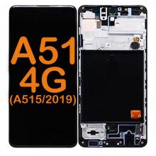OLED LCD Display Touch Screen Digitizer Replacement with Frame for Galaxy A51 4G (A515 2019)