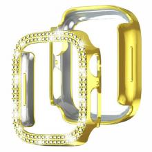 Tempered Glass w/ Frame for Watch 45mm- Bling / Gold