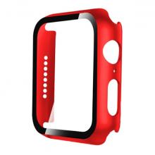 Tempered Glass w/ Frame for Watch 42mm - Red