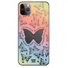 iPhone 14 / 13 Printed Colorful Butterfly TPU Material Case (Ground Shipping Only)