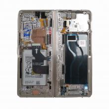OLED Screen Digitizer Assembly with Frame for Samsung Galaxy Z Fold4 5G (Service Pack) - Beige