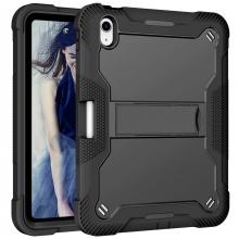 iPad 10th 10.9'' (2022) Kickstand Shockproof Case - Black/Black (Ground Shipping Only)