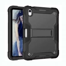iPad 10th 10.9'' (2022) Kickstand Shockproof Case - Black/Black (Ground Shipping Only)