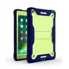 iPad 5 (2017) / iPad 6 (2018) / Air 1/2 / Pro 9.7 Shockproof Kickstand Case - Green/Blue (Ground Shipping Only)