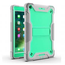 iPad 5 (2017) / iPad 6 (2018) / Air 1/2 / Pro 9.7 Shockproof Kickstand Case - Teal/Gray (Ground Shipping Only)