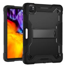iPad Pro 11 1st (2018) / 2nd (2020) / 3rd (2021) Kickstand Shockproof Case - Black/Black (Ground Shipping Only)