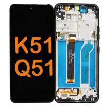 LCD Display Touch Screen Digitizer Replacement Oem Refurbished for LG K51 (2020) - Black