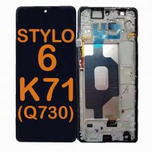 LCD Display Touch Screen Digitizer Replacement Oem Refurbished for LG Stylo 6 (Q730 / K71) - Black
