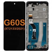 LCD Display Touch Screen Digitizer Replacement Oem Refurbished for Motorola Moto G60S (XT2133 / 2021) (With Frame) - Black