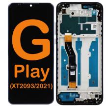 LCD Display Touch Screen Digitizer Replacement Oem Refurbished for Motorola Moto G Play (XT2093 / 2021) (With Frame) - Flash Gray