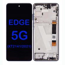 LCD Display Touch Screen Digitizer Replacement for Motorola Edge 5G UW (XT2141 / 2021) (With Frame) (Service Pack) 
