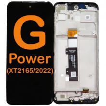 LCD Display Touch Screen Digitizer Replacement Oem Refurbished for Motorola Moto G Power (XT2165/2022) (With Frame) - Black