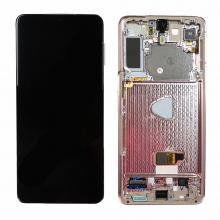OLED Screen Digitizer Assembly with Frame for Samsung Galaxy S21 Plus 5G G996 (Refurbished)-Phantom Pink