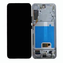 OLED Screen Digitizer Assembly with Frame for Samsung Galaxy S22 Plus 5G (Refurbished)-Phantom White