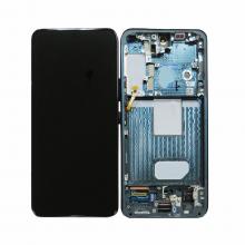 OLED Screen Digitizer Assembly with Frame for Samsung Galaxy S22 5G (Refurbished)- Green