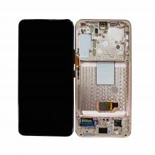 OLED Screen Digitizer Assembly with Frame for Samsung Galaxy S22 5G (Refurbished)- Pink Gold