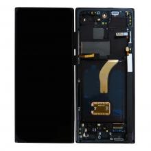 OLED Screen Digitizer Assembly with Frame for Samsung Galaxy S22 Ultra 5G (Refurbished)- Phantom Black
