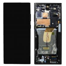 OLED Screen Digitizer Assembly with Frame for Samsung Galaxy S23 Ultra 5G (Refurbished) -Phantom Black
