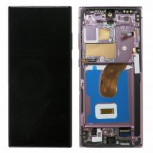 OLED Screen Digitizer Assembly with Frame for Samsung Galaxy S23 Ultra 5G (Refurbished) - Lavender