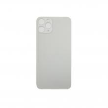 Back Glass For iPhone 11 Pro (Large Camera Hole) - Silver