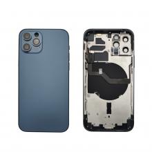 Back Housing W/ Small Parts Pre-Installed For iPhone 12 Pro-Pacific Blue