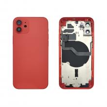Back Housing W/ Small Parts Pre-Installed For iPhone 12 -Red