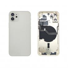 Back Housing W/ Small Parts Pre-Installed For iPhone 12 -White