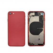 Back Housing W/ Small Parts Pre-Installed For iPhone 8 - Red