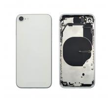 Back Housing W/ Small Parts Pre-Installed For iPhone SE (2020)-White