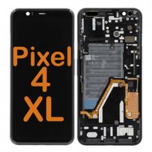 LCD Display Touch Screen Digitizer Replacement Oem Refurbished for Google Pixel 4 XL (With Frame) - Black