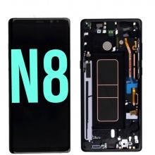 OLED Screen Digitizer Assembly with Frame for Samsung Galaxy Note 8 N950 (Grade A)-Midnight Black