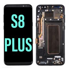 OLED Screen Digitizer Assembly with Frame for Samsung Galaxy S8 Plus G955 (Grade A)-Midnight Black