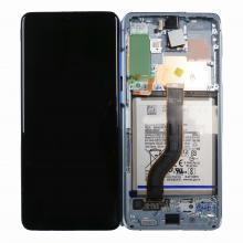 OLED Screen Digitizer Assembly with Frame for Samsung Galaxy S20 Plus 5G G986 (Service Pack)-Cloud Blue