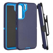 Samsung S21 Plus Defender Case with Belt Clip - Navy / Blue (Ground Shipping Only)