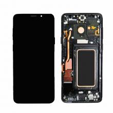 OLED Screen Digitizer Assembly with Frame for Samsung Galaxy S9 Plus G965 (Grade A)-Midnight Black