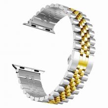 Stainless Steel Apple Watch Band 42 / 44 / 45 / 49mm - Silver / Gold (Ground Shipping Only)